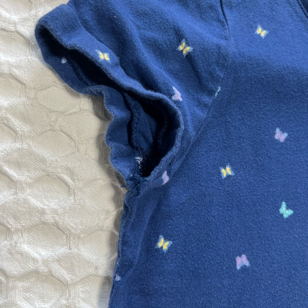 OshKosh B'gosh Blue Butterfly Print Kids Tee - Picture 5 of 8